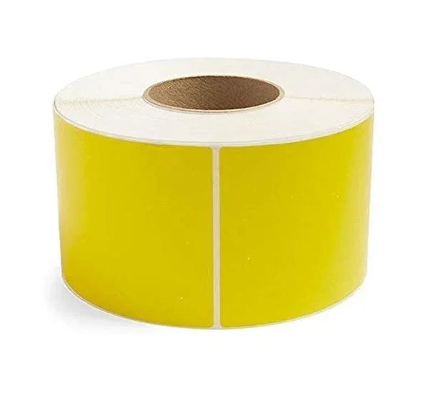 4" x 6" Yellow Direct Thermal Labels, Perf, 3" Core – 1,000/Roll, 4 Rolls/Carton - Pango Sales Online