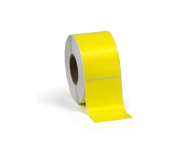 4" x 6" Yellow Direct Thermal Labels, Perf, 3" Core – 1,000/Roll, 4 Rolls/Carton - Pango Sales Online