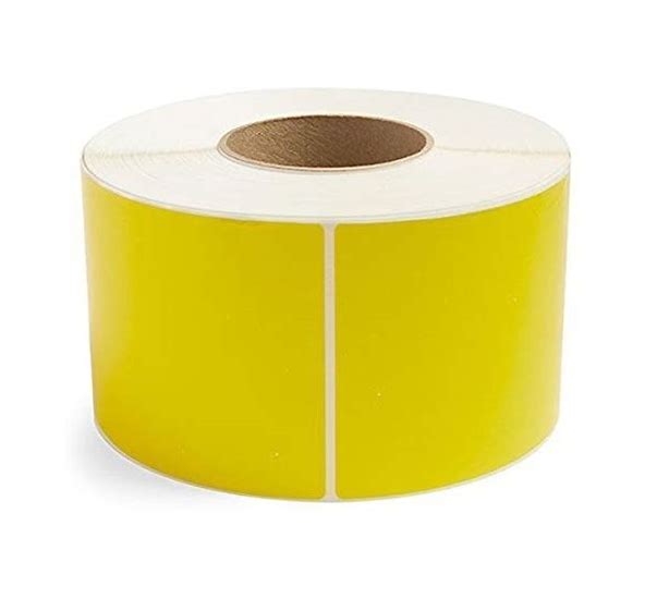 4" x 6" Yellow Direct Thermal Labels, Perf, 3" Core – 1,000/Roll, 4 Rolls/Carton - Pango Sales Online